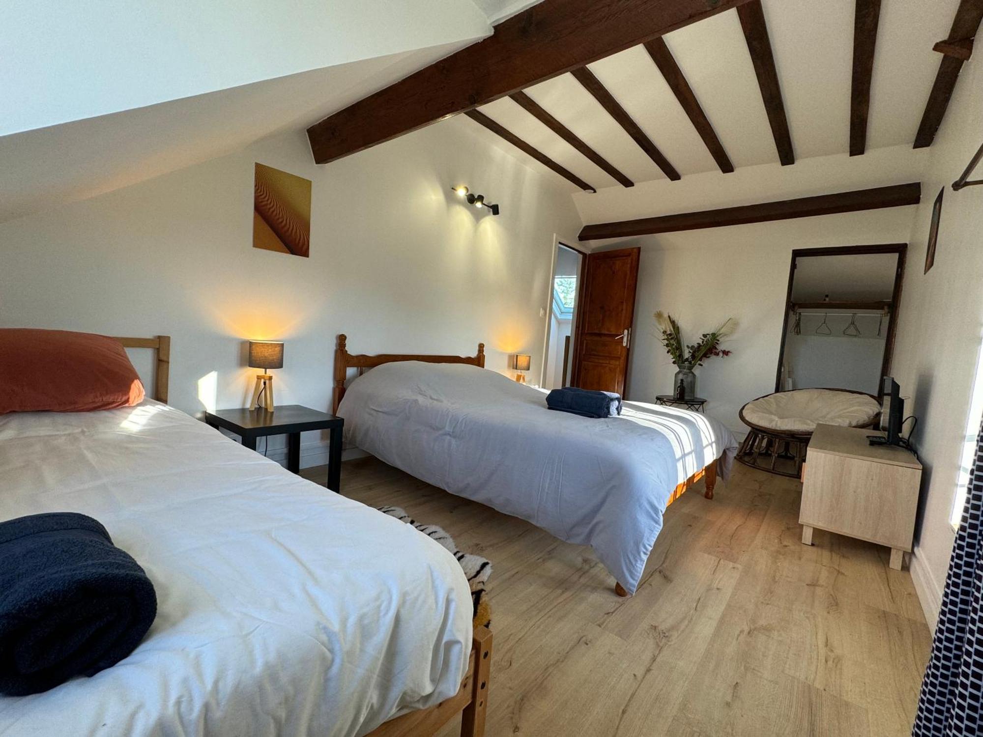 La Chaumiere Du Bout Du Chemin - 7P - Ch Rdc Hotel Neuville-sur-Touques Eksteriør billede